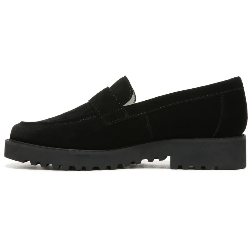 NWOT Franco Sarto Carol 3 Genuine Suede Loafers in Black Sz. 9.5 - Picture 4 of 13